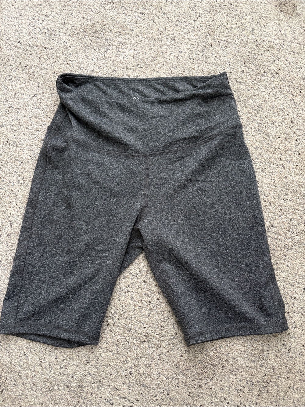 Women's High-Rise Dark Gray Bike Shorts